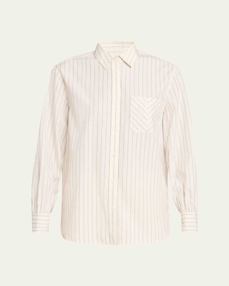 Maxine Striped Button-Front Shirt